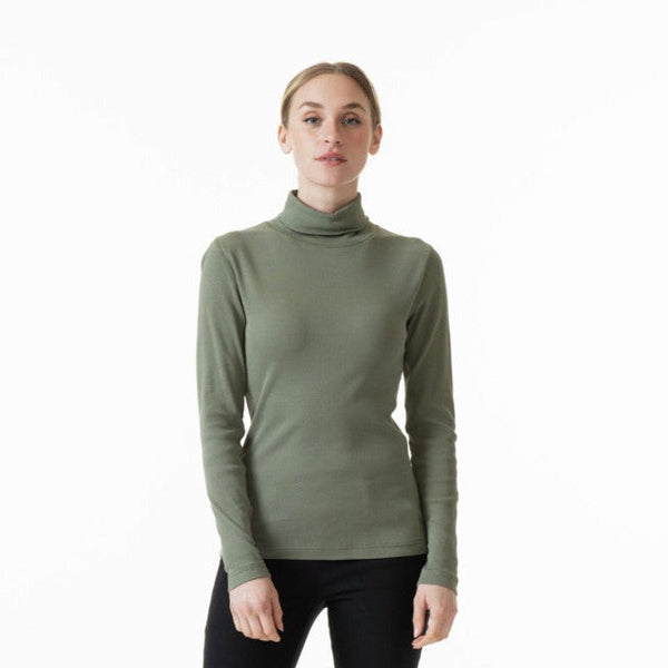 surprizeshop Daily Sports Maggie Long Sleeve Roll Neck - Moss