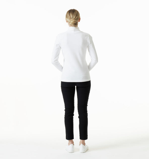 Surprizeshop Daily Sports Maggie Long Sleeve Roll Neck -White