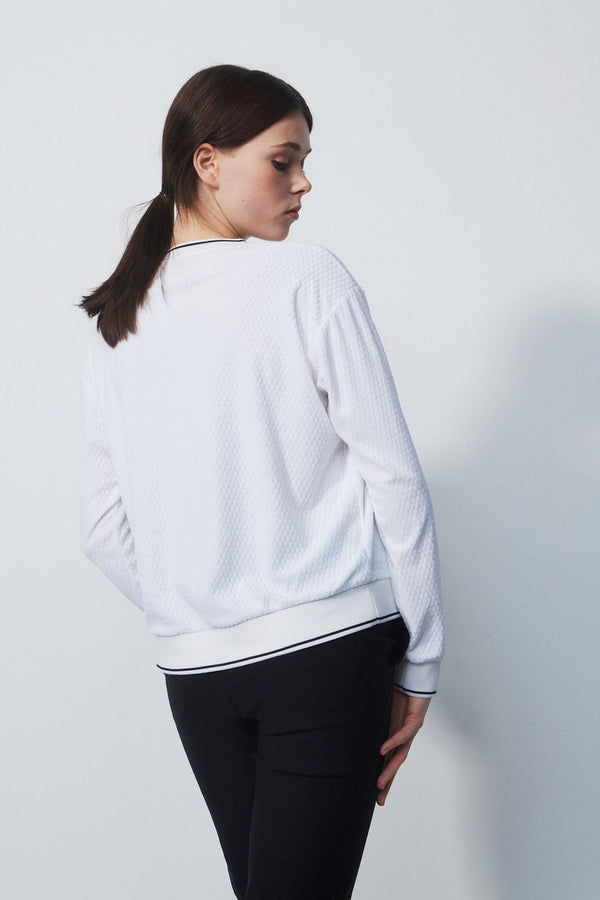 Surprizeshop Daily Sports Mare Long Sleeve Sweatshirt - White
