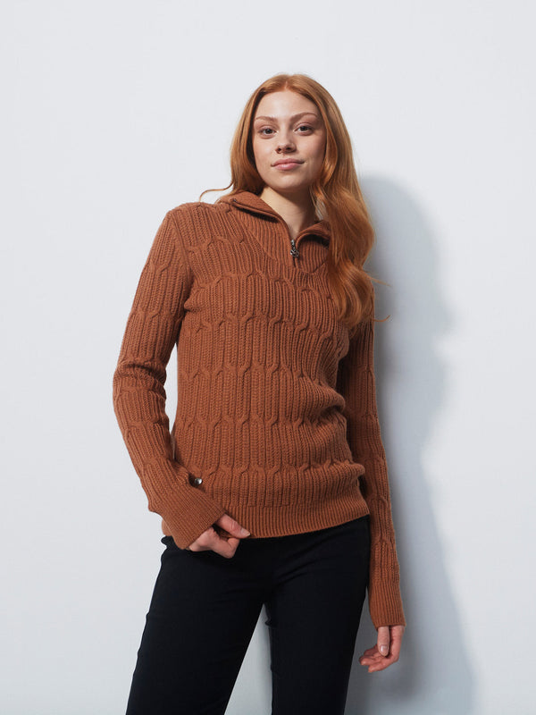 surprizeshop Daily Sports Olivet Long Sleeve Pullover Lined- Cinnamon