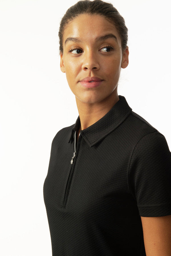 Surprizeshop Daily Sports Peoria Short Sleeve Polo Shirt - Black