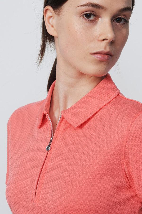 Surprizeshop Daily Sports Peoria Short Sleeve Polo Shirt - Coral