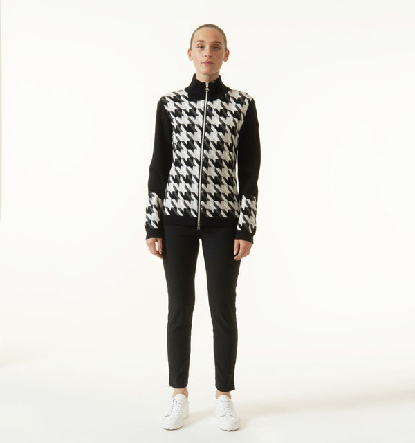 surprizeshop Daily Sports Simone Lined Full Zip Cardigain - Black