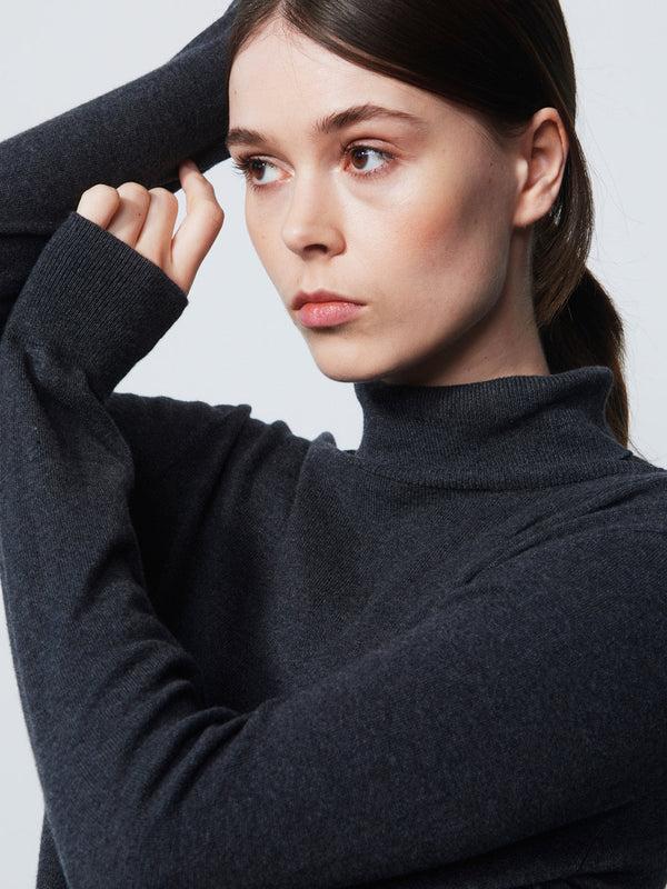 Surprizeshop Daily Sports Trissie Long Sleeve Roll Neck - Rock