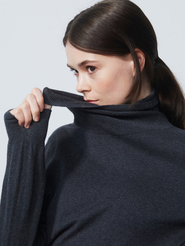 Surprizeshop Daily Sports Trissie Long Sleeve Roll Neck - Rock