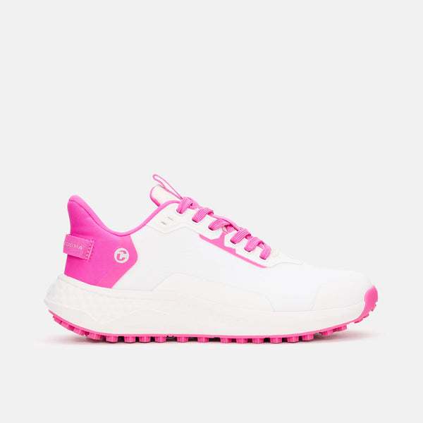 Surprizeshop Duca Del Cosma Andiamo Waterproof Golf Shoes- White/Knockout Pink
