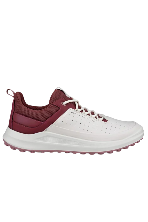 surprizeshop Ecco Core Sneaker Waterproof Ladies Golf Shoes - White/Nocturne