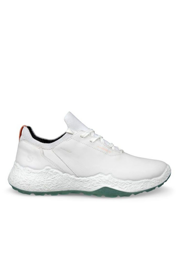 surprizeshop Ecco Golf Biom H5 Hybrid Waterproof Ladies Golf Shoes - White/Sedum Green