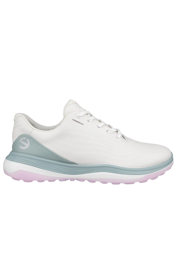 surprizeshop ECCO Golf LT1 Spikeless Ladies Golf Shoes - White Ice Flower