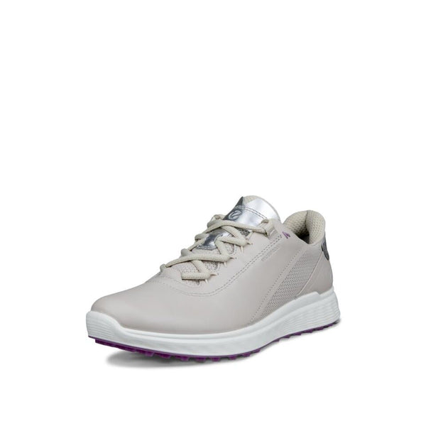 Surprizeshop Ecco Golf S-Casual Waterproof Ladies Golf Shoes - Gravel/Silver Metallic