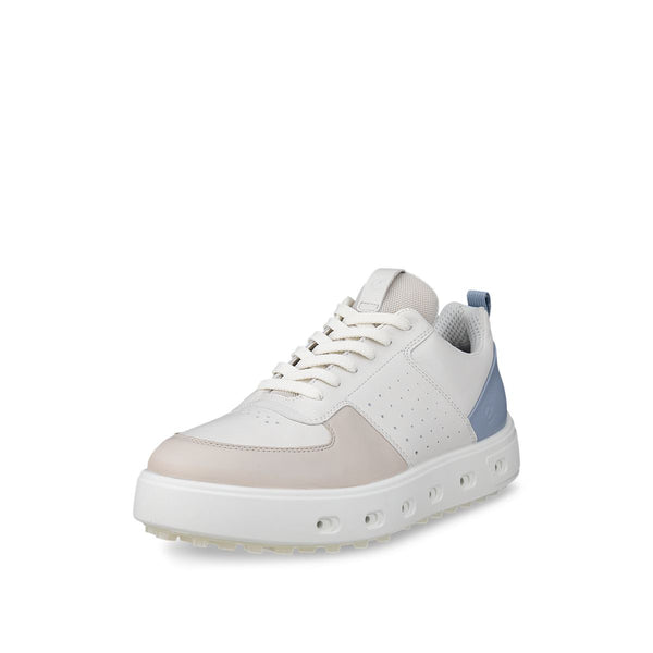 Surprizeshop ECCO Golf Street 720 GTX Ladies Golf Shoe - White Blue & Gravel