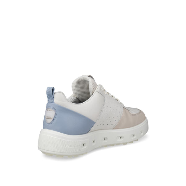 Surprizeshop ECCO Golf Street 720 GTX Ladies Golf Shoe - White Blue & Gravel