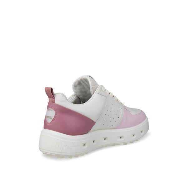 Surprizeshop ECCO Golf Street 720 GTX Ladies Golf Shoe - White Blush & Blossom Rose