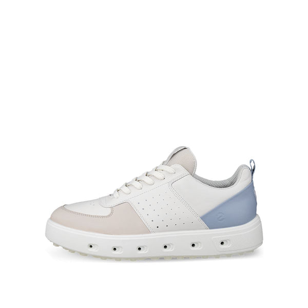 surprizeshop ECCO Golf Street 720 GTX Ladies Golf Shoe - White Blue & Gravel