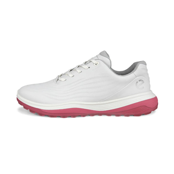 Surprizeshop Ecco LT1 Waterproof Ladies Golf Shoes - White/Bubblegum
