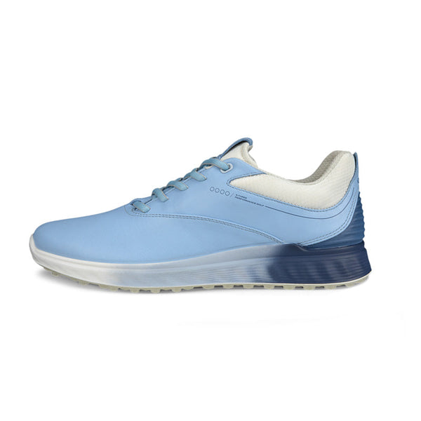 Surprizeshop Ecco S Three Waterproof Ladies Golf Shoes - Bluebell/Retro Blue