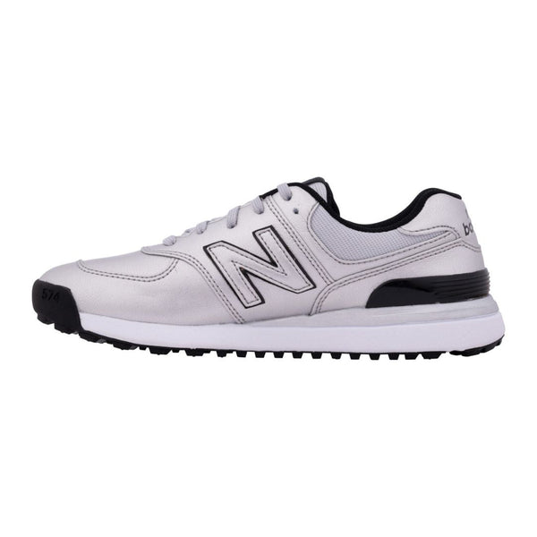 Surprizeshop New Balance Womens 574 Greens V2 Waterproof Golf Shoes - Silver
