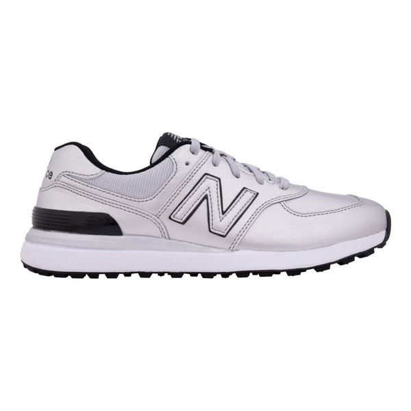 Surprizeshop New Balance Womens 574 Greens V2 Waterproof Golf Shoes - Silver