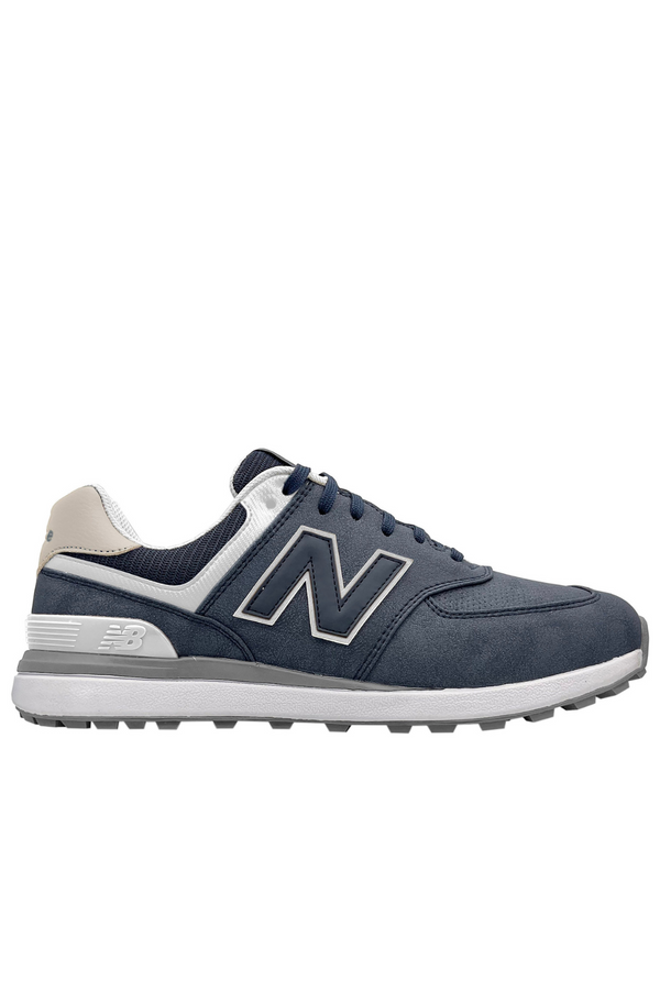 Surprizeshop New Balance Womens Waterproof Golf Shoes - 574 Greens V2 - Spikeless Navy/White