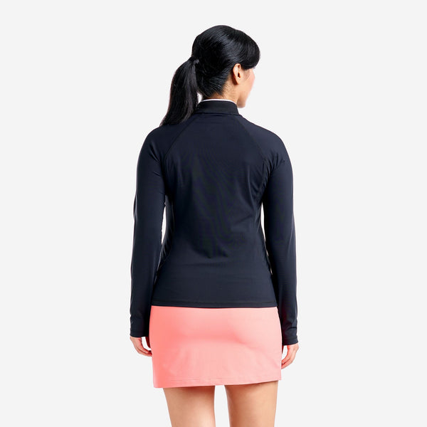 Surprizeshop Nivo Ladies Alyssa Long Sleeve Full Zip Top - Black