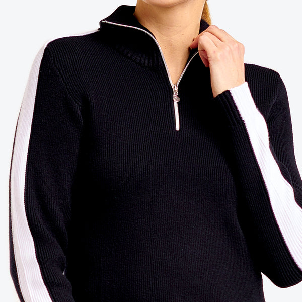 Surprizeshop Nivo Ladies Golf Daniela Zip Sweater - Black