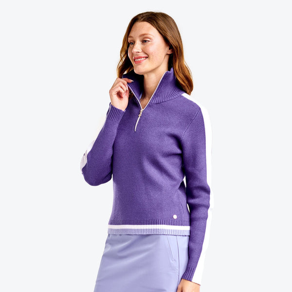Surprizeshop Nivo Ladies Golf Daniela Zip Sweater - Future Dusk