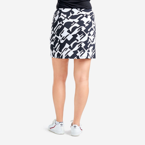 Surprizeshop Nivo Ladies Layla Pull On Golf Skort - Black/White