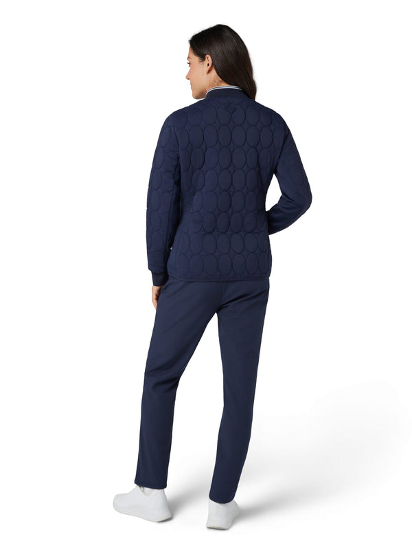 Surprizeshop Penguin Ladies Golf Quilted Puffer Jacket - Navy