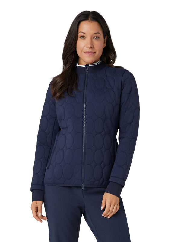 surprizeshop Penguin Ladies Golf Quilted Puffer Jacket - Navy