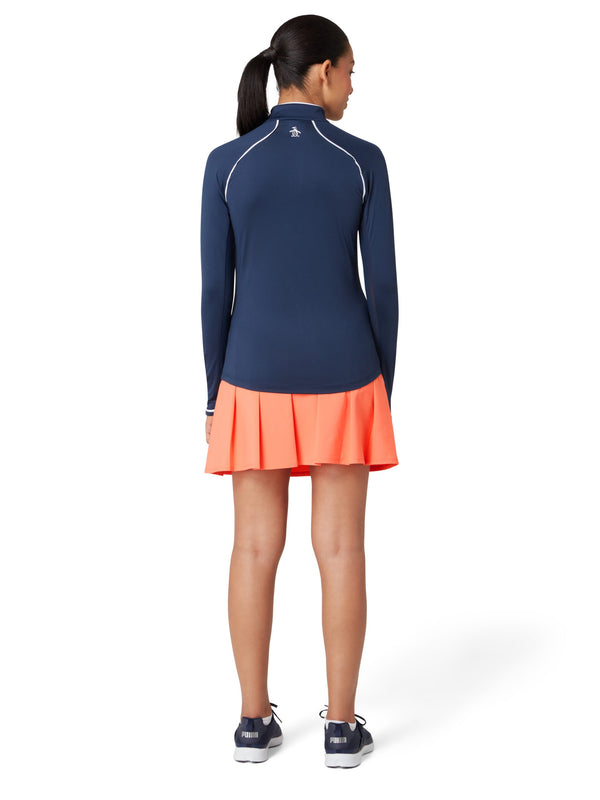 Surprizeshop Penguin Ladies Golf Veronica Sun Protection Long Sleeve Top - Navy