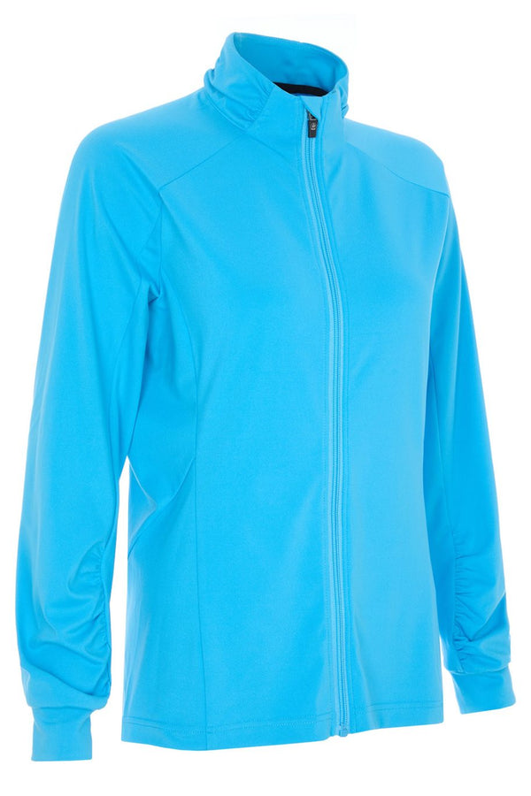Surprizeshop ProQuip Ladies Golf Crystal Full Zip Mid-Layer - Azure Blue