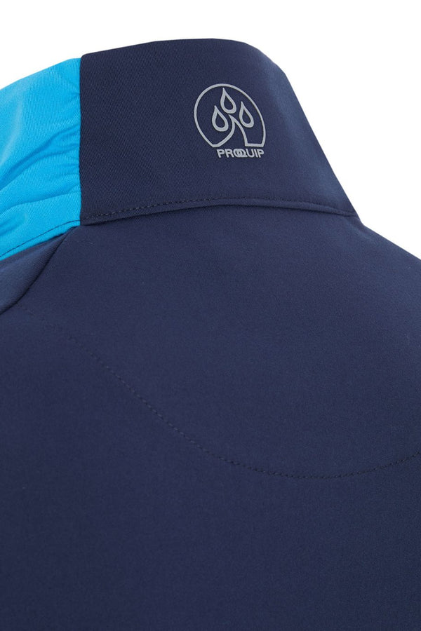 Surprizeshop ProQuip Ladies Golf Crystal Full Zip Mid-Layer - Navy & Azure Blue