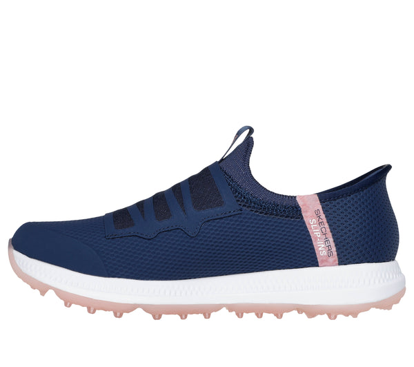 Surprizeshop Skechers Go Golf Elite Slip In Waterproof Ladies Golf Shoes- Navy/Pink