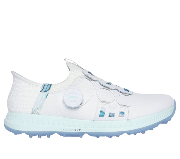 Surprizeshop Skechers Go Golf Elite Slip In Waterproof Ladies Golf Shoes- White/Multi