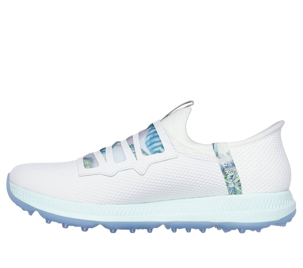 Surprizeshop Skechers Go Golf Elite Slip In Waterproof Ladies Golf Shoes- White/Multi