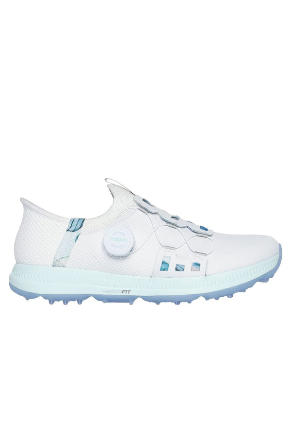 surprizeshop Skechers Go Golf Elite Slip In Waterproof Ladies Golf Shoes- White/Multi