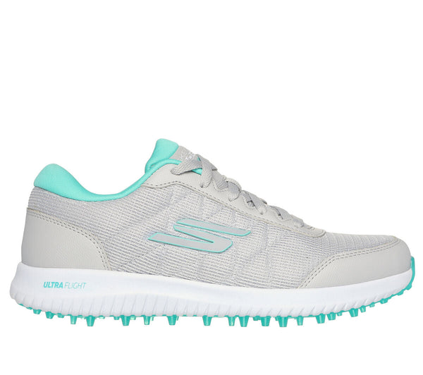Surprizeshop Skechers Go Golf Max Fairway 4 Lightweight Ladies Golf Shoes- Grey/Turquoise