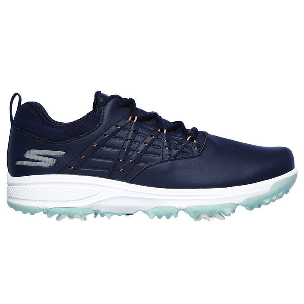 Surprizeshop Skechers Go Golf Pro 2 Soft Spike Waterproof Ladies Golf Shoes - Navy And Turquoise