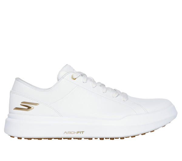 Surprizeshop Skechers Ladies Go Golf Drive 6 Waterproof Ladies Golf Shoes- White/Gold