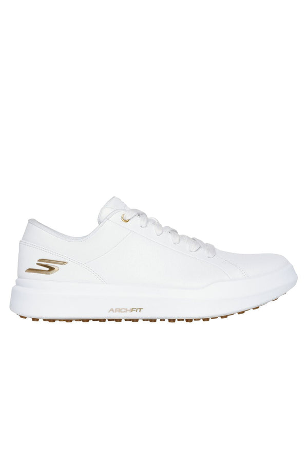 surprizeshop Skechers Ladies Go Golf Drive 6 Waterproof Ladies Golf Shoes- White/Gold