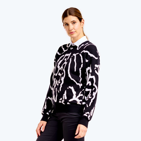 Surprizeshop Nivo Ladies Dahlia Golf Sweater - Black