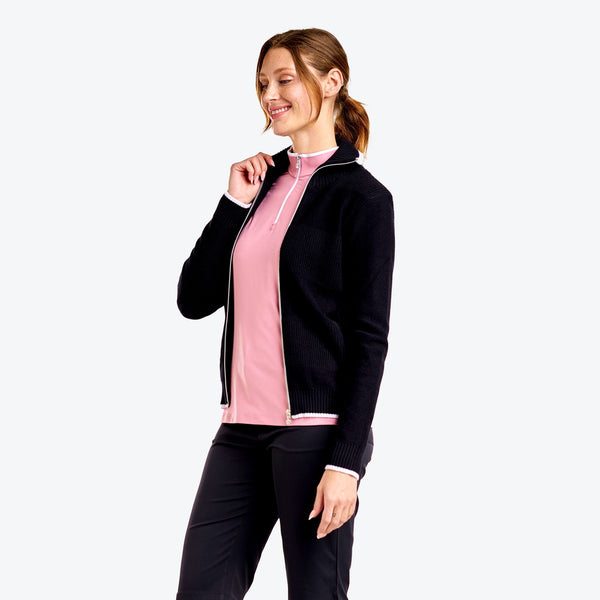 Surprizeshop Nivo Ladies Mona Golf Cardigan - Black