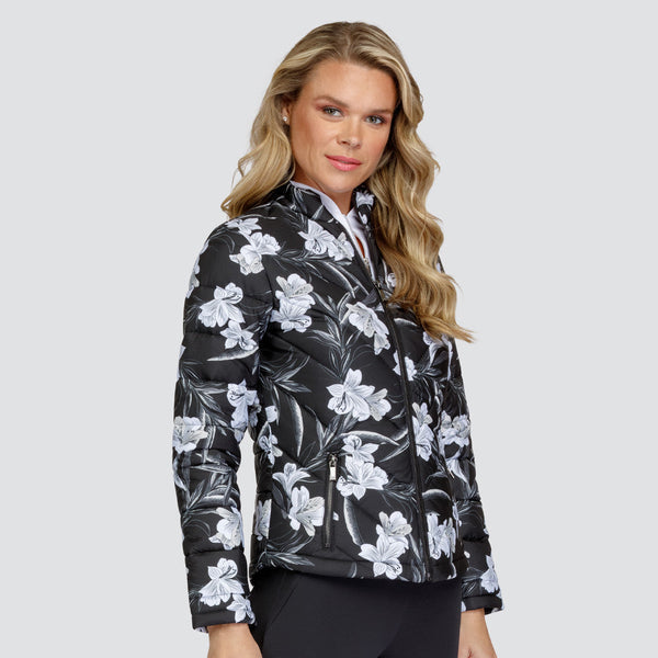 Surprizeshop Tail Ladies Golf Brielle Quilted Jacket - Ethereal Blossoms