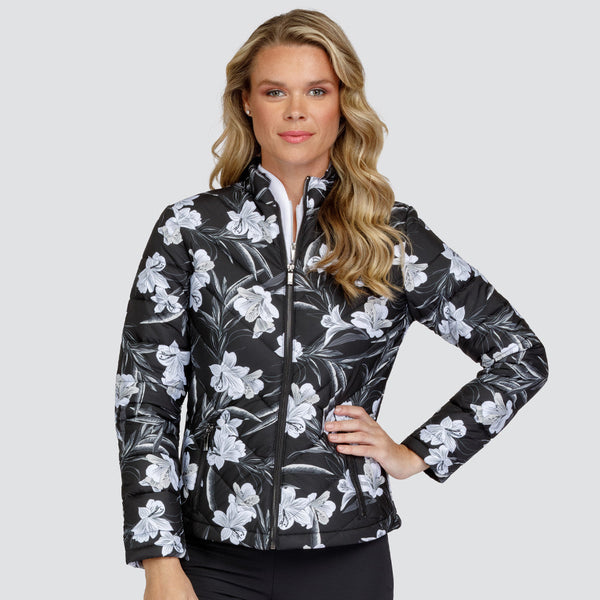 Surprizeshop Tail Ladies Golf Brielle Quilted Jacket - Ethereal Blossoms