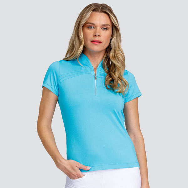 Surprizeshop Tail Ladies Golf Lassie Short Sleeve Polo - Oceana