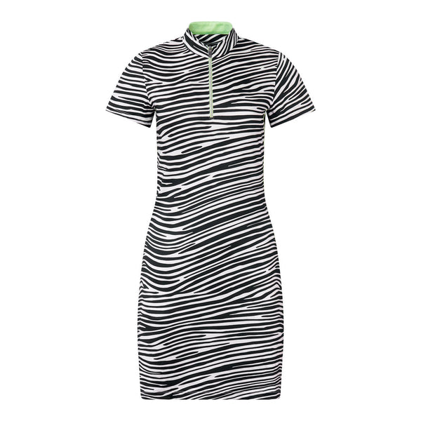 Surprizeshop Tail Ladies Golf Lindy 6.5" Sleeve Dress - Racing Stripes