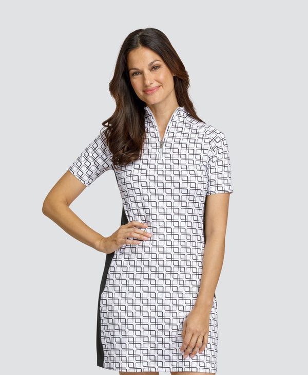 Surprizeshop Tail Ladies Rhodes Short Sleeve Dress - Glasgow Light