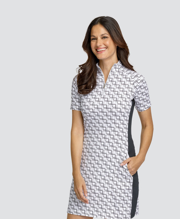 surprizeshop Tail Ladies Rhodes Short Sleeve Dress - Glasgow Light