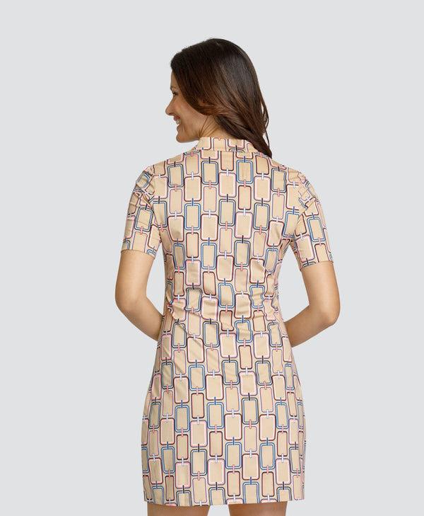 Surprizeshop Tail Ladies Shanny Short Sleeve Dress - Link Geo