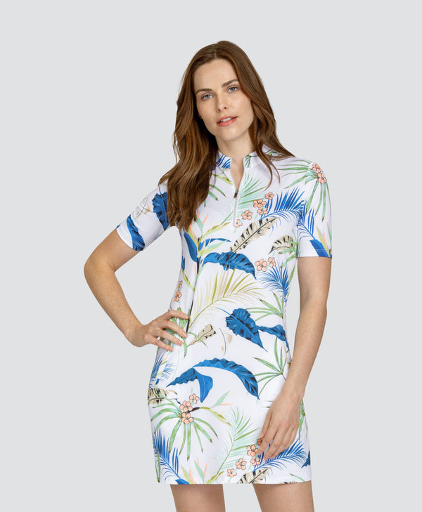 Surprizeshop Tail Ladies Shanny Short Sleeve Dress - Regal Palms